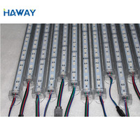 Barra de luz led rgb 24V de buena calidad smd 5050 tira led rígida rgb con AL Vivienda + pc con 44Key o Mini controlador