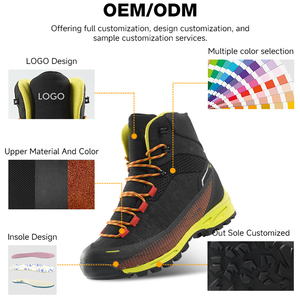 Chaussures de trekking professionnelles unisexe en maille imperméable à coupe haute avec soutien de la <span class=keywords><strong>cheville</strong></span>, toutes saisons, tailles 36-45, vente en gros usine - Product Image 6