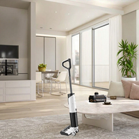 Aspirateur sans fil intelligent et silencieux 3-en-1 portable pour nettoyage en profondeur des sols, humide et sec, avec écran LED, pour la maison et l'hôtel