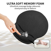 Tapis de souris de jeu en mousse à mémoire de forme PORON à quatre côtés en gros avec repose-poignet antidérapant pour le bureau et la maison