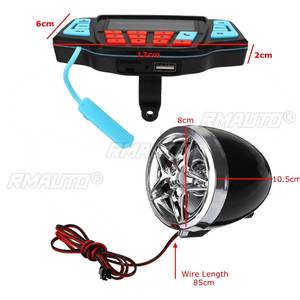 Motorcycle Audio System <b>Waterproof</b> Portable Stereo Speakers FM Radio <b>MP3</b> Music <b>Player</b> Scooter ATV Remote Control Speaker Scooter - Product Image 5