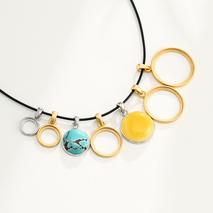 925 Sterling bạc vòng bezels cho đá quý đồ trang sức làm nhựa thủ công Hollow Vòng Tròn Khung đồng xu bezels Mặt dây chuyền - Product Image 2