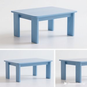 Bàn gỗ cho trẻ em màu xanh - Product Image 4