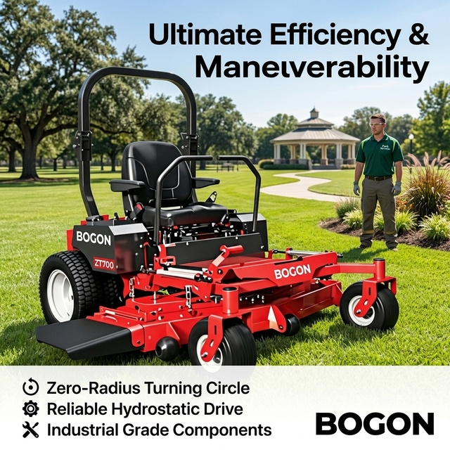BOGON Commercial Grade Zero Turn Mower 25HP Gasoline Engine Reliable Mower for Landscaping Business