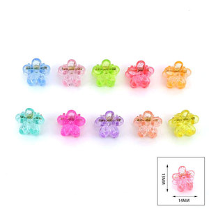 Vente en gros d'usine : Mini pinces à cheveux <span class=keywords><strong>de</strong></span> qualité, colorées, style bonbon, en plastique, accessoires capillaires pour enfants, Noël, emballage OPP - Product Image 5