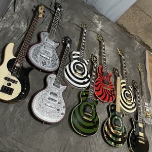 Guitarra Eléctrica Personalizada Zakk Wylde Audio <span class=keywords><strong>Odin</strong></span> Viking Estilo Tótem Cuerpo <span class=keywords><strong>de</strong></span> Arce Caoba Envío Rápido - Product Image 6