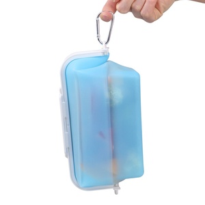 Wholesale BPA Free <strong>Collapsible</strong> Reusable Silicone Bags Eco-friendly Kitchen <strong>Storage</strong> <strong>Container</strong> for <strong>Food</strong> - Product Image 6