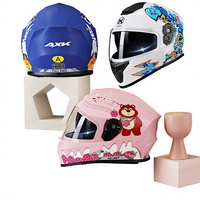 Nouveau casque de moto électrique pour enfants certifié 3C GB811-2022A, certifié, intégral, style dessin animé, matériau ABS
