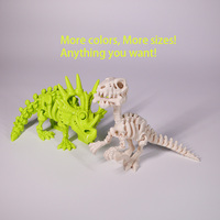 Service d'impression 3D FDM personnalisé, jouets articulés flexibles, squelette de dinosaure, modèle de fossile, figurines, PLA, PETG, ABS, OEM, ODM, vente en gros
