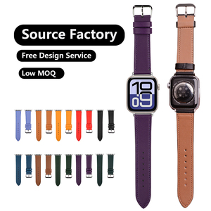 Correa de Reloj de Cuero Genuino Nappa para <span class=keywords><strong>Hombre</strong></span> y Mujer, Accesorios para Relojes al por Mayor para <span class=keywords><strong>Apple</strong></span> iWatch <span class=keywords><strong>Series</strong></span> <span class=keywords><strong>7</strong></span> 6 5 4 3 2 1 - Product Image 1