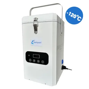 Congelador portátil de temperatura ultrabaja de pequeña capacidad de 120c para almacenamiento de vacunas 2L