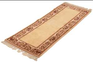 Tapis de couloir noué à la main de taille personnalisable vintage 2'5 "X 7'0" Tapis en laine traditionnel avec hauteur de poils en peluche pour le salon - Product Image 2