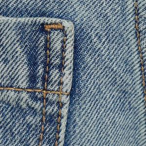 Pantalon cargo en jean taille haute pour femme avec poches, coupe ample, respirant, décontracté, style baggy - Product Image 4