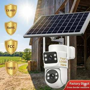 Shuzhi กล้องรักษาความปลอดภัยกลางแจ้งพลังงานแสงอาทิตย์8MP เลนส์คู่ระบบ WiFi6 PTZ พร้อมระบบเสียงสองทางมองเห็นกลางคืน IP66กันน้ำที่เก็บข้อมูลบนคลาวด์ - Product Image 4