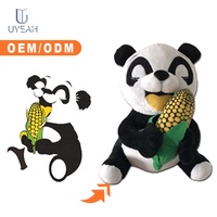 UYEAH Jouets de voiture en peluche spongieuse personnalisés brodés mignons grands yeux quille Panda jouets en peluche en peluche de Chine