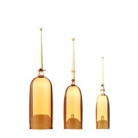 Flacon cosmétique jetable à poussoir en verre brun (1ml, 2ml, 3ml, 5ml) pour ampoules, essences et sérums, avec bouchon à antenne cassable