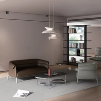 Ensemble de canapés de bureau modulaires de style européen pour invités et visiteurs, mobilier de bureau exécutif