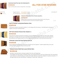 Nouvel ensemble de planches à découper en bois avec support, 3 pièces, planche à découper en bambou carbonisé, planche à charcuterie, produit pour la maison et la cuisine
