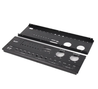Mini amplificateur stéréo professionnel 200W actif avec usinage de précision CNC panneau avant en aluminium métal personnalisé pour un usage domestique