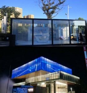 Pantallas LED de vidrio holográfico premium para iluminación de fachadas de edificios - Product Image 6