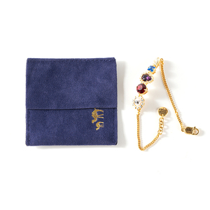 Yu Touch Luxury Mini Flap <b>Envelope</b> Pouch Small Suede Jewelry Pouch with Embossing Logo for Rings Earrings Necklaces <b>Gift</b> Storage - Product Image 5