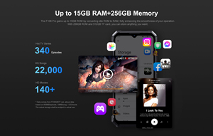Smartphone Fossibot F106 PRO 2024, écran LCD HD de 6,58 pouces, 8 Go + 256 Go, batterie 1200 mAh, appareil photo 48 MP, GPS, NFC, système Android 14, IP68, original - Product Image 6
