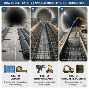 Barres d'armature en acier HRB400 HRB500 à haute résistance, barres d'acier déformées pour la construction en béton, norme ASTM - Product Image 4