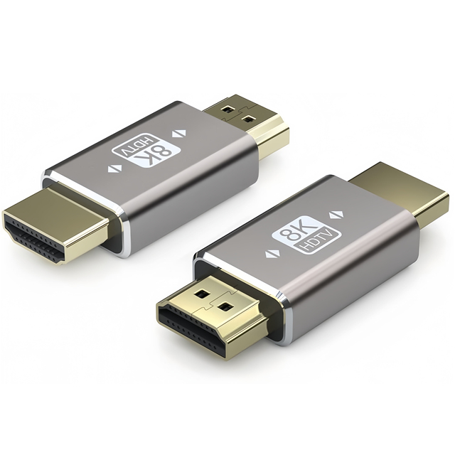 Hot-selling 8K 60Hz 48Gbps Gold-Plated for Adapter with DC Output for Camera Laptop & Monitor-Plug-and-Play Multi-Audio Support