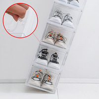 Boîte de présentation transparente pour baskets en promotion – Organiseur de chaussures en plastique transparent – Boîtes de rangement et organisateurs