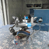 Ponceuse à bande industrielle portable G-Max en acier inoxydable pour polissage de tuyaux, bricolage, détaillage de tubes, 220V, diamètre de roue 40x760mm