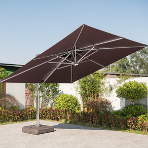 <span class=keywords><strong>Parasol</strong></span> solaire extérieur pour restaurant 3m, <span class=keywords><strong>grand</strong></span> <span class=keywords><strong>parasol</strong></span> 3,5m, cadre en aluminium robuste, lumières LED - Product Image 2