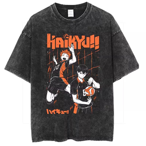 เสื้อวอลเลย์บอลชาย โรงเรียนมัธยมอุเอโนะ แขนสั้น ลายการ์ตูนฮินาตะ โชโย คาเงยามะ โทบิโอะ สไตล์วินเทจ ชุดทีมคอสเพลย์ ลุคย้อนยุค ซักทำเก่า - Product Image 1