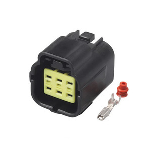 Conector Automotriz de 6 Pines a Prueba de Agua, Sellado, de Plástico Negro, IP20, para Uso en Automóviles - Product Image 2