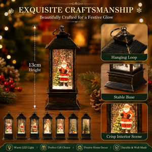 Lámpara de Globo de Nieve con Luz de Navidad, Papá <span class=keywords><strong>Noel</strong></span>, Purpurina de Agua, Decoración de Mesa para Fiestas, Regalo - Product Image 3