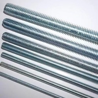 Wholesale Threaded Rod Grade 4.8 M6 M8 M10 M20 M24 Lead Screw Carbon Steel Galvanized Full Thread Stud Bolt DIN975 Threaded Rod