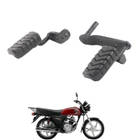 Ensemble repose-pieds avant d'origine authentique et support, levier de repose-pieds arrière et couvercle en caoutchouc pour moto Haojue XPRESS
