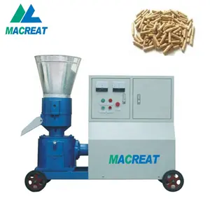 MACREAT poultry feed pellet making machine flat die grass cutter pellet machine for cat litter feed pellet production line