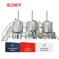 Bouilloire de brassage 3000L Machine de brassage de bière Usine Ensemble entier Brasseur de bière pour bar Brewpub Utilisation