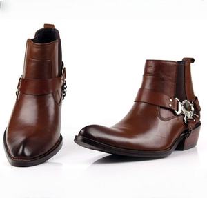 New trendy brand boots - stylish business men featuring unique leather design handcrafted by designers chukka boots - Product Image 5