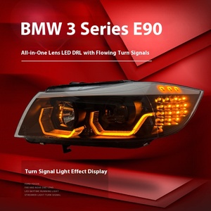 Ensamblaje de Faros para Serie 3 E90 con Luces LED de Circulación Diurna, Lente de Señal de Giro, 12V, 6000K, Impermeable IP67, Plug-and-Play, Nuevo - Product Image 3