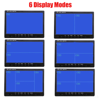 Suministro de fábrica para camión 9 "Quad Monitor Splits Creen 12-24V HD 4x IR CCD Color Kit de cámara de visión trasera