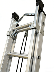 Scala Estensibile Industriale Moderna <span class=keywords><strong>in</strong></span> Alluminio, Capacità 150KG, Scala per Soffitta, Scala Estensibile a 16 o 40 Gradini - Product Image 6