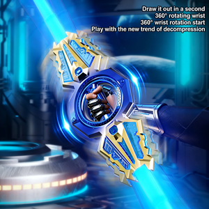 <span class=keywords><strong>Sabre</strong></span> <span class=keywords><strong>laser</strong></span> rotatif à double tranchant avec lumières LED clignotantes, épée télescopique rechargeable pour collection et soulagement du stress - Product Image 2