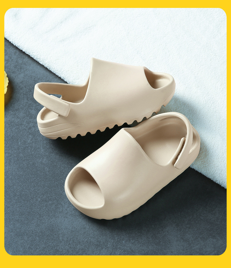 Summer Toddler Children Outdoor Sandals Boys Girls Baby Soft Sole Anti-Slip Slides Slippers