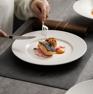 Assiettes en porcelaine blanche écologiques en gros, assiettes à dîner, à dessert et à soupe |   Hôtels, Restaurants de luxe, Mariages - Product Image 3