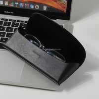 Étui à lunettes en cuir pliable, couleurs et cuir personnalisables, pour hommes et femmes