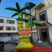 Palmier gonflable de 6 mètres de haut pour la décoration d'événements de fête de plage, palmier gonflable géant personnalisé