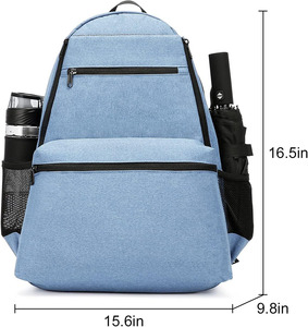 Muestra Gratuita 2025, Bolsa de Tenis Retro Multifuncional 2 en 1 de PU Personalizada, de Lujo Ligero y Gran Capacidad, Bolsa de Raqueta de Bádminton para Hombre - Product Image 3