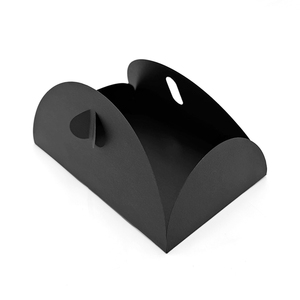 Cao cấp màu đen gấp Kraft hộp giấy với bạc lá Logo New Arrival UV chèn với Cảm ơn bạn thẻ - Product Image 4