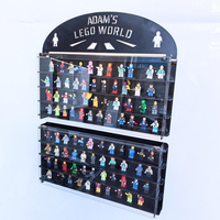 Vitrine murale personnalisée en acrylique pour 120 figurines LEGO, meuble de rangement pour collection de blocs de construction